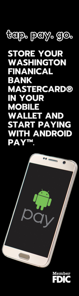 Tap. Pay. Go. 

Store your Washington Financial Bank Mastercard in your Mobile Wallet and Start Paying with Android Pay.