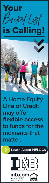 Your Bucket List is Calling! A Home Equity Line of Credit may offer flexible access to funds for the moments that matter. Learn About HELOCs. INB. inb.com. Member FDIC. Equal Housing Lender. NMLS #477621.