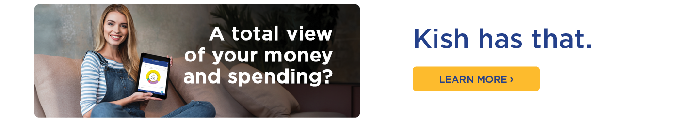 A total view of your money and spending? Kish has that.
