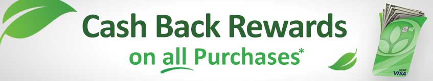 At INOVA, cash back is Always Within Reach!  At INOVA, you could earn cash back* on virtually all of your purchases, both debit AND credit!