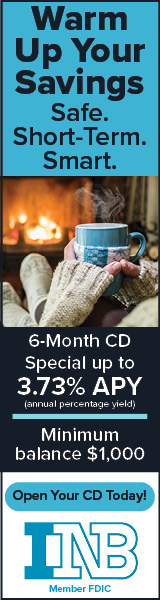 Warm Up Your Savings. Safe. Short-Term. Smart. 6-Month CD Special up to 3.73% APY (annual percentage yield). Minimum balance $1,000. Open your CD today. INB. Member FDIC.