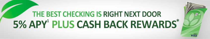 Earn up to 5% APY plus Cash Back on all purchases!