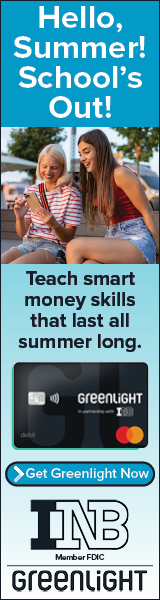 Hello, Summer! School’s Out! Teach smart money skills that last all summer long. Get Greenlight Now. INB. Member FDIC.