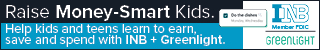 Raise Money-Smart Kids. Help kids and teens learn to earn, save and spend with INB + Greenlight.  INB. Member FDIC. Greenlight.
