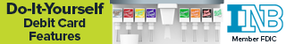 Do It Yourself Debit Card Features. INB. Member FDIC.