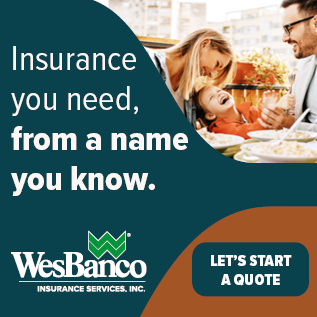 Insurance you need, from a name you know.
WesBanco Insurance Services, Inc.
Let's Start a Quote