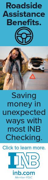 Roadside Assistance Benefits. Saving money in unexpected ways with most INB checking. INB. Member FDIC.