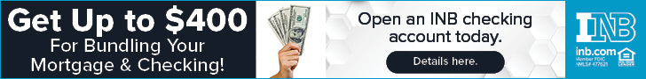 Get Up to $400 for Bundling Your Mortgage and Checking! Open an INB checking account today. Learn more here. INB. Member FDIC. Equal Housing Lender. NMLS# 477621.