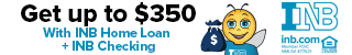 Get up to $350 with INB Home Loan plus INB Checking. INB. Inb.com. Member FDIC. NMLS #477621. Equal Housing Lender.