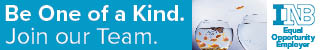 Be One of a Kind. Join our Team. Click to learn more. INB. Equal Opportunity Employer.