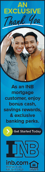An Exclusive Thank You. As an INB mortgage customer, enjoy bonus cash, savings rewards, & exclusive banking perks. Get Started Today. INB. Member FDIC. Equal Housing Lender. NMLS #477621.