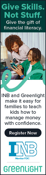 Give Skills. Not Stuff. INB and Greenlight make it easy for families to teach kids how to manage money with confidence. Register Now. INB. Member FDIC. Greenlight.