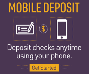 Mobile Deposit: Deposit checks anytime using your phone.