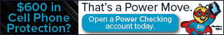 $600 in Cell Phone Protection? That's a Power Move. Open a Power Checking account today. INB. Member FDIC.