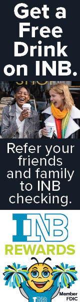 Get a free drink on INB. Refer your friends and family to INB checking. INB Rewards. Member FDIC.