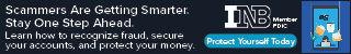 Scammers are getting smarter. Stay one step ahead. Learn how to recognize fraud, secure your accounts, and protect your money. Protect Yourself Today. INB. Member FDIC.