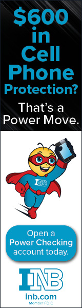 $600 in Cell Phone Protection? That's a Power Move. Open a Power Checking account today. INB. Member FDIC.