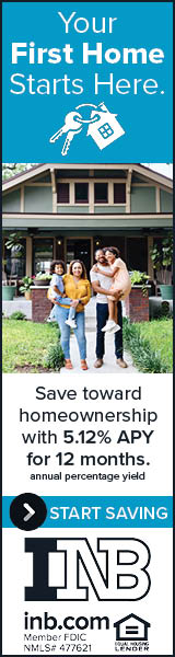 You First Home Starts Here. Save toward homeownership with 5.12% annual percentage yield for 12 months. Start Saving. INB. Member FDIC. Equal Housing Lender. NMLS #477621.